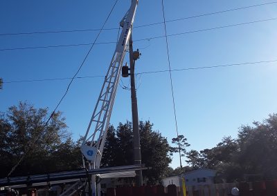 large well drilling truck